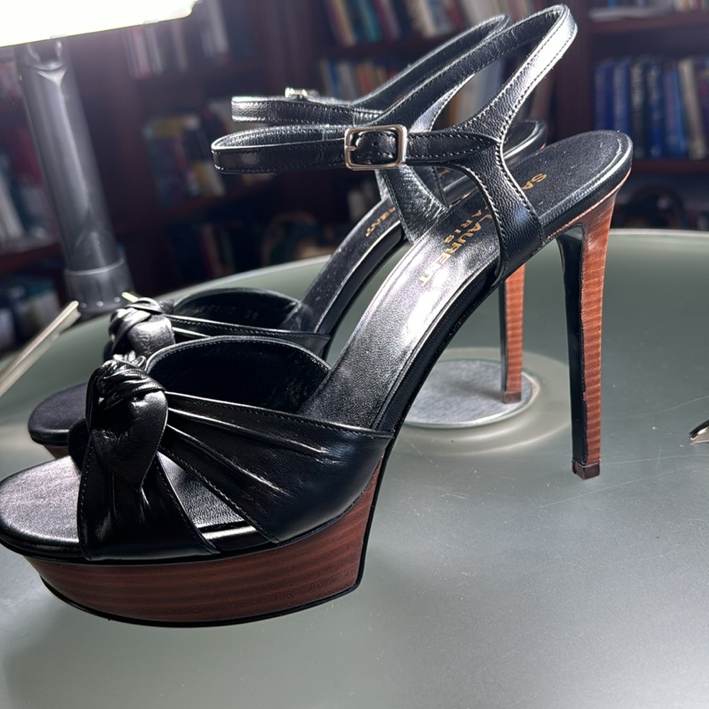 Saint Laurent Bianca high heeled sandals - Picture 2 of 8